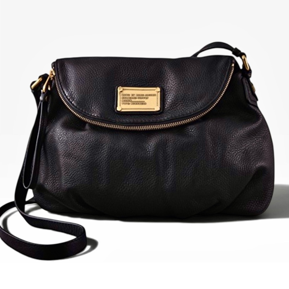 Marc by Marc Jacobs “Classic Q Natasha” Black Leather Crossbody